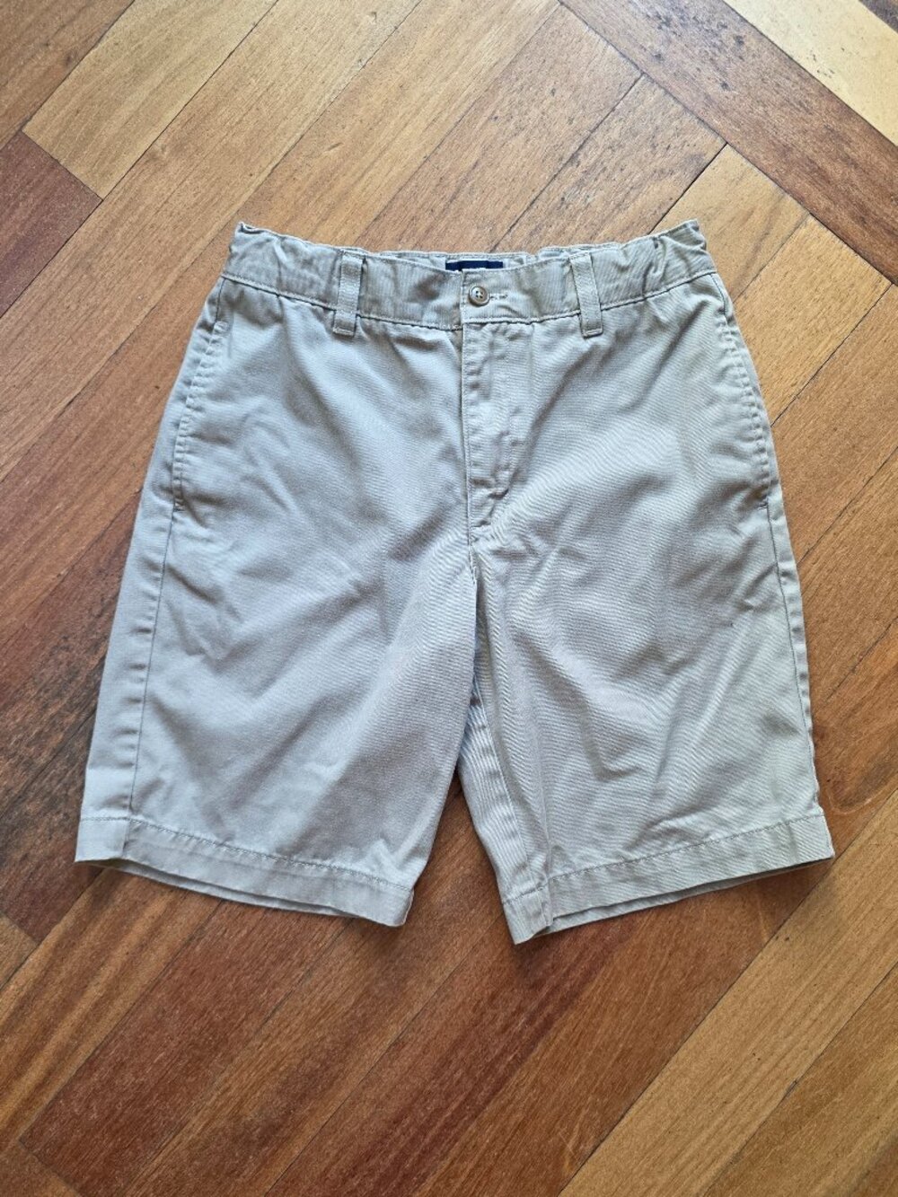 Lands' End Boys Beige School Uniform Shorts Size 14